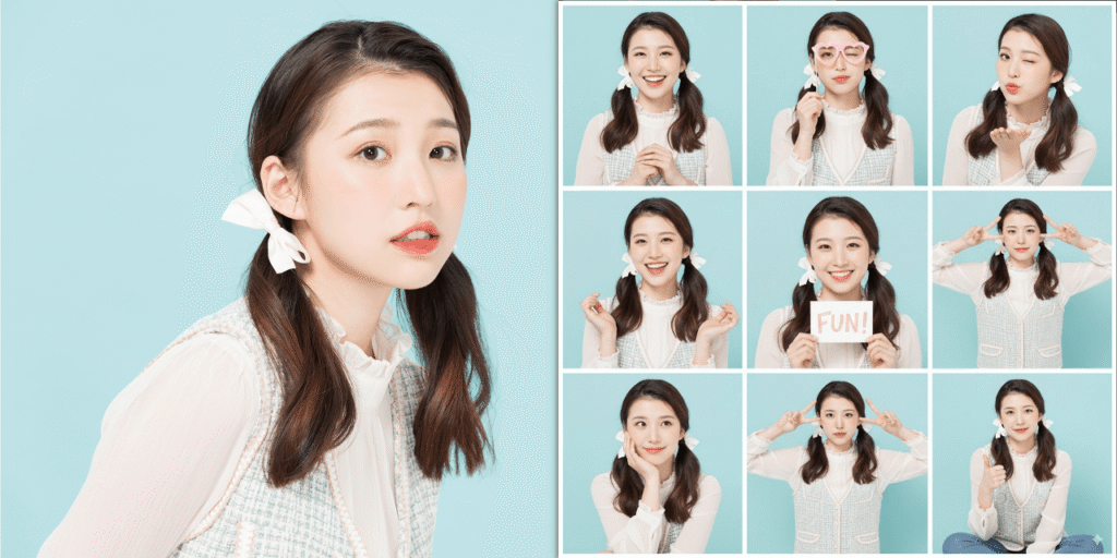 AI修图：生成前-生成后对比