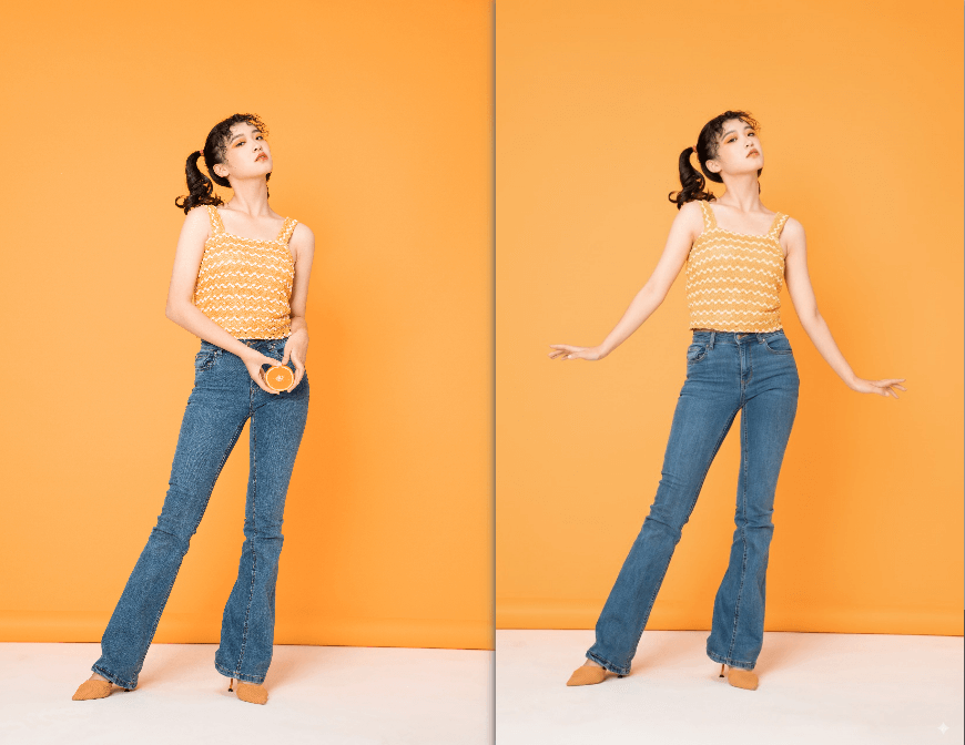 AI修图 生成前生成后的效果对比