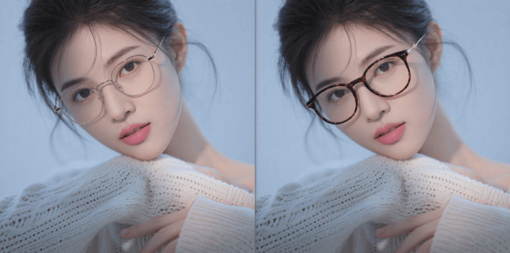 Nanobanana 换眼镜