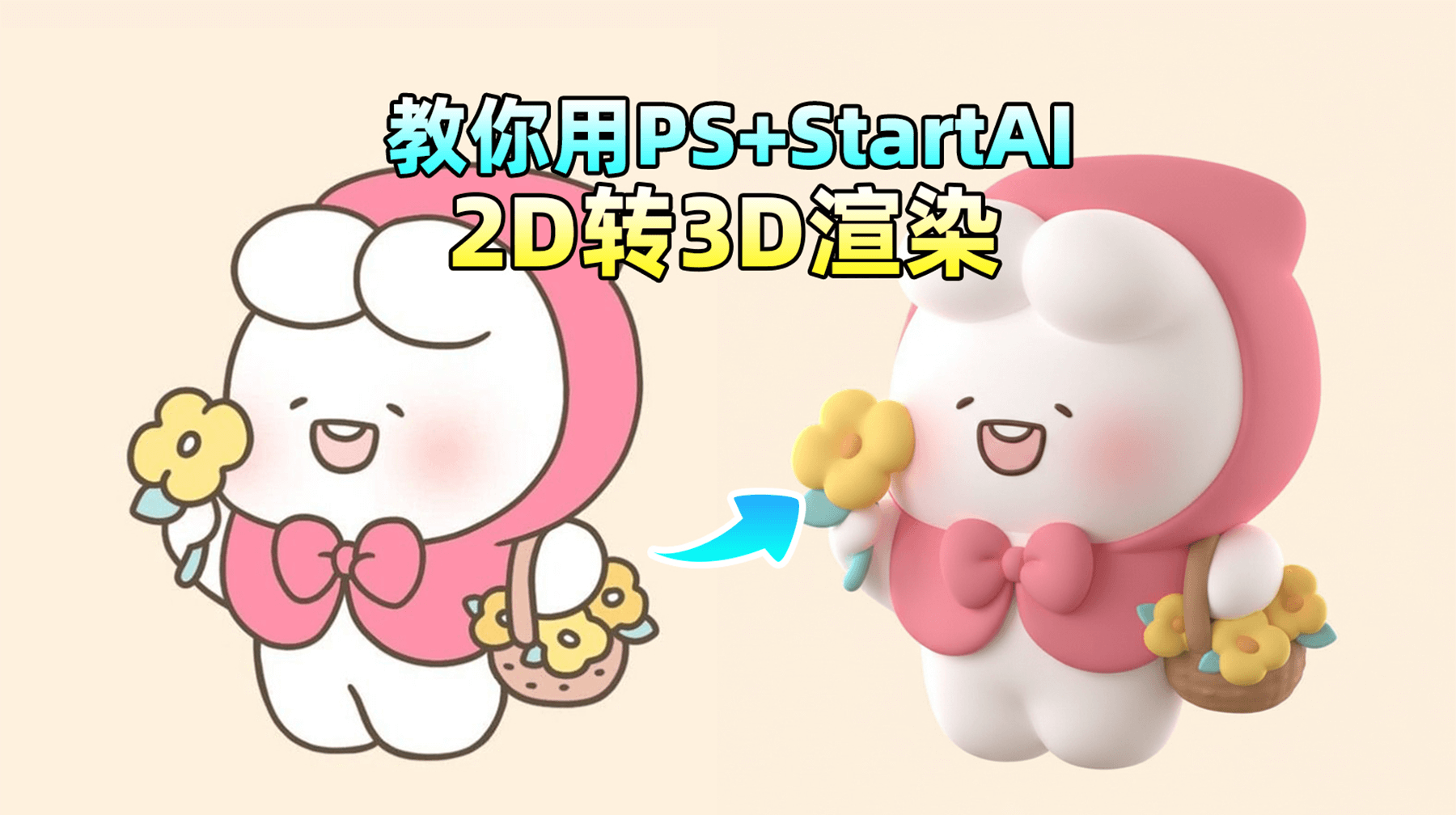 告别复杂建模，StartAI nanobanana 一键实现 平面2D 转 3D​