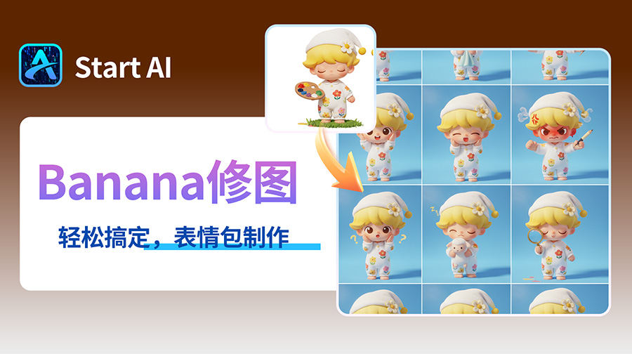 Nanobanana AI修图新突破：IP形象3D化+表情包制作，一站搞定！