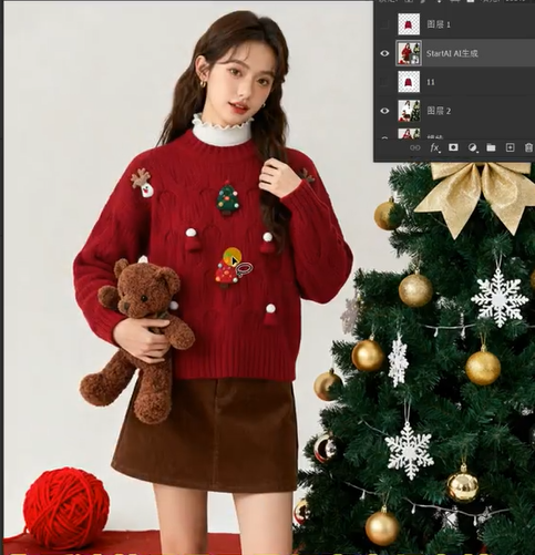 NanoBanana模特换衣效果