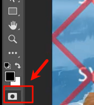 图片去水印-选择快速蒙版工具