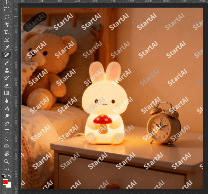 去水印 方法一污点修复