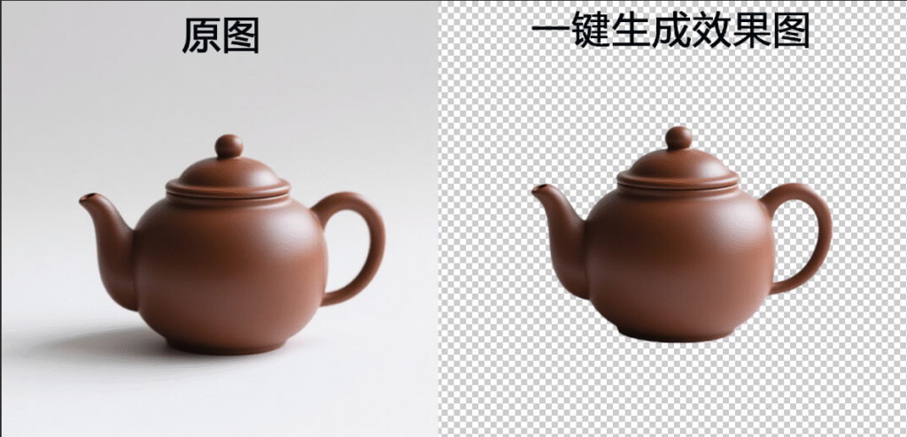 StartAI抠图去白底变透明底效果图