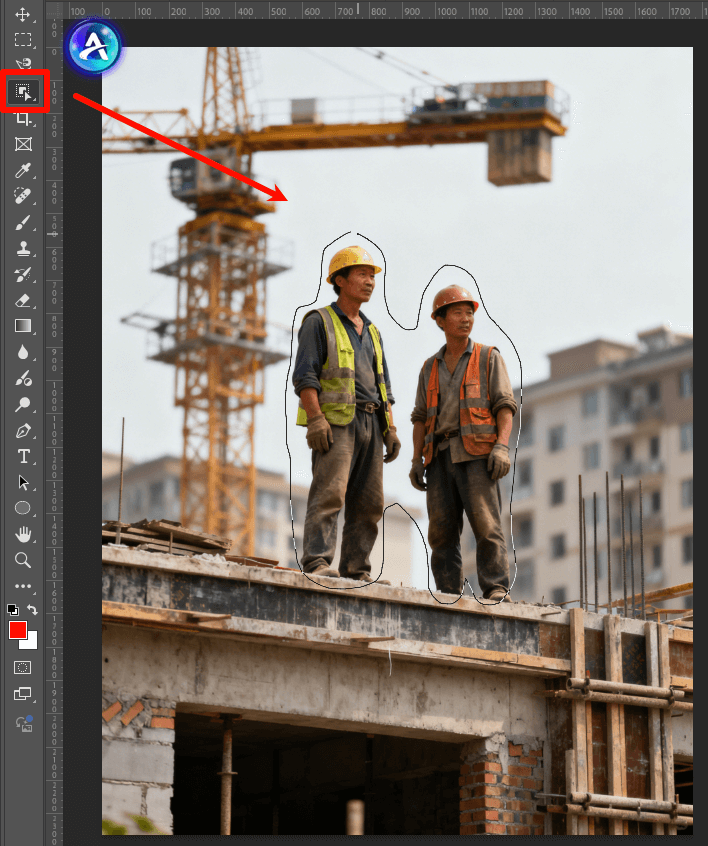 PS 对象选择工具