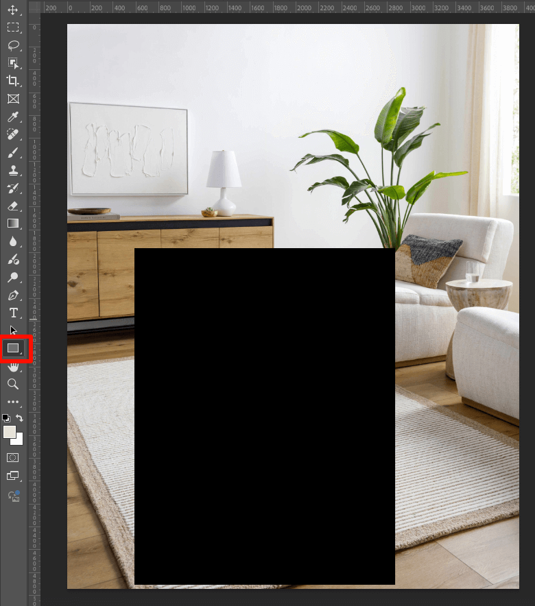 PS nanobanana 矩形