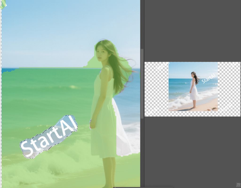 PS中选择并填充菜单