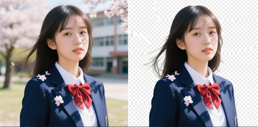 抠图去背景效果展示