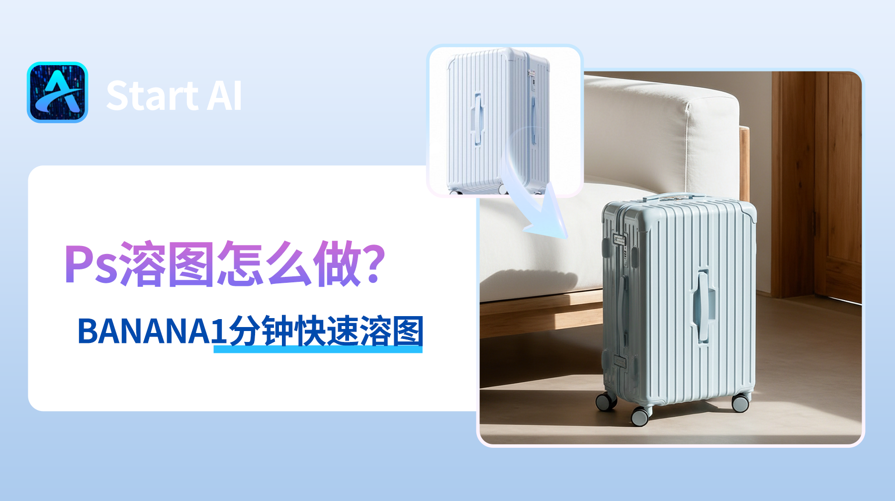 PS 怎么溶图自然 ？Nanobanana 1 分钟融合自然无痕​