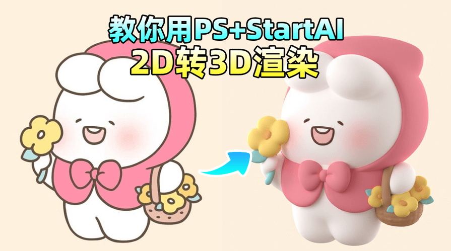 如何用PS插件+nano banana 实现 2D 转 3D？传统技巧 + AI 方案全解析