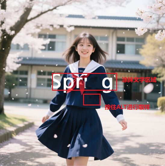 仿制图章去除图片文字步骤