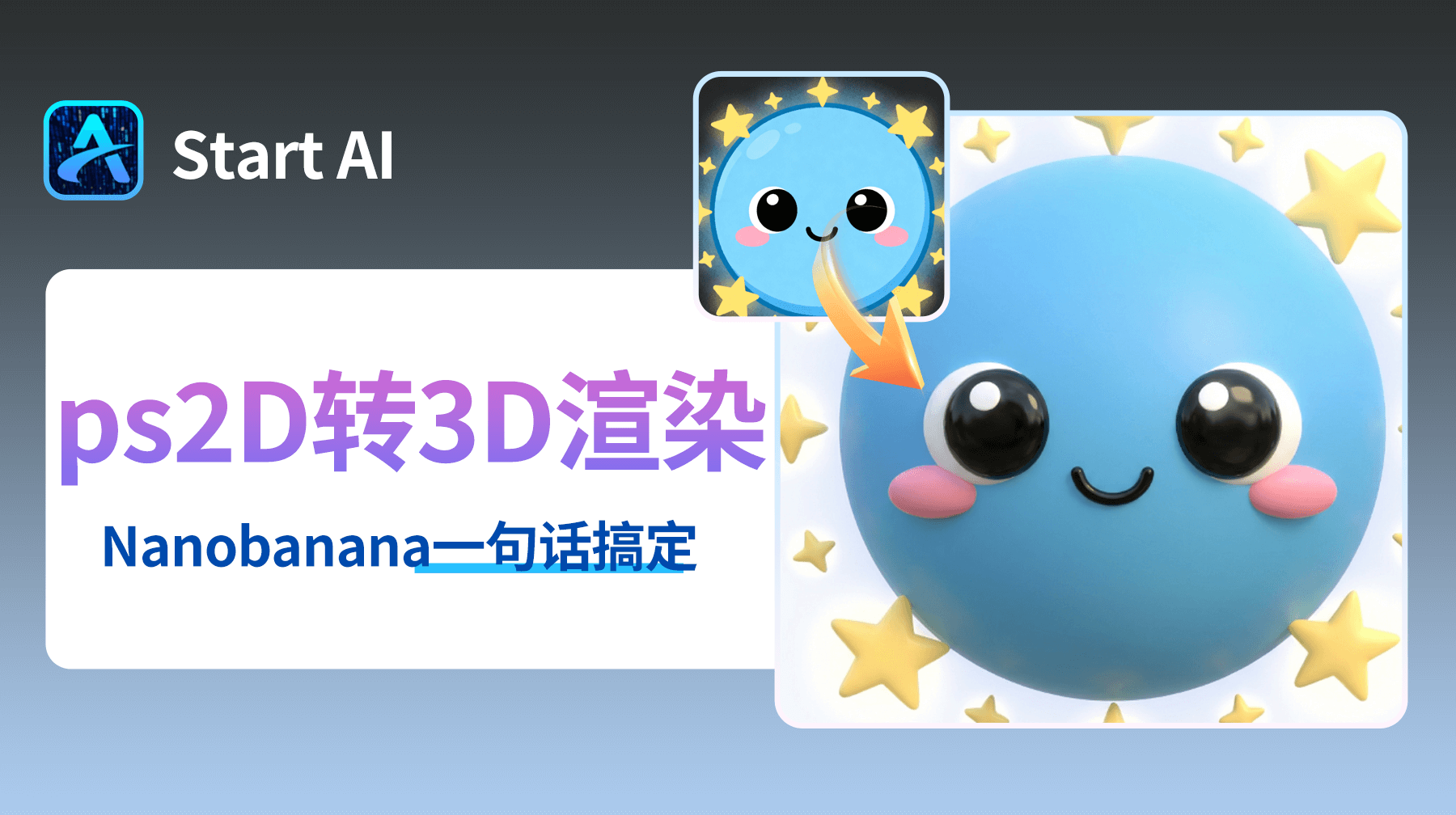 3 步搞定平面 2D图片转 3D 立体形象！Nanobanana 让视觉创作效率翻倍