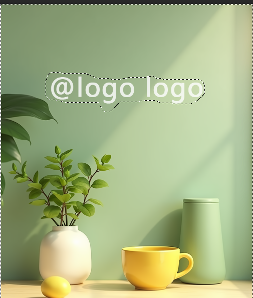 涂抹要保留的区域