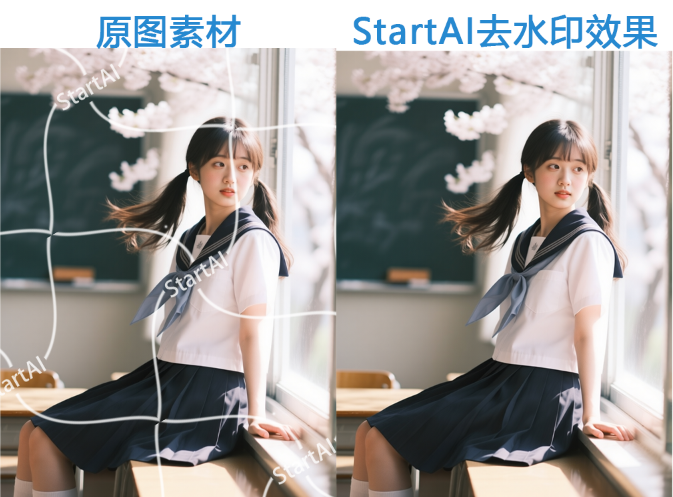StartAI去水印的效果图