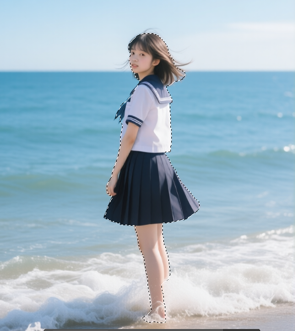 快速选择工具选择主体