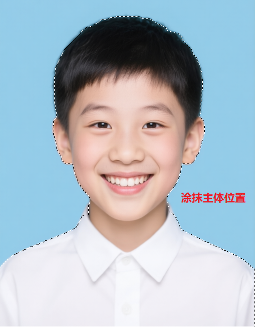 用快速选择工具涂抹主体位置