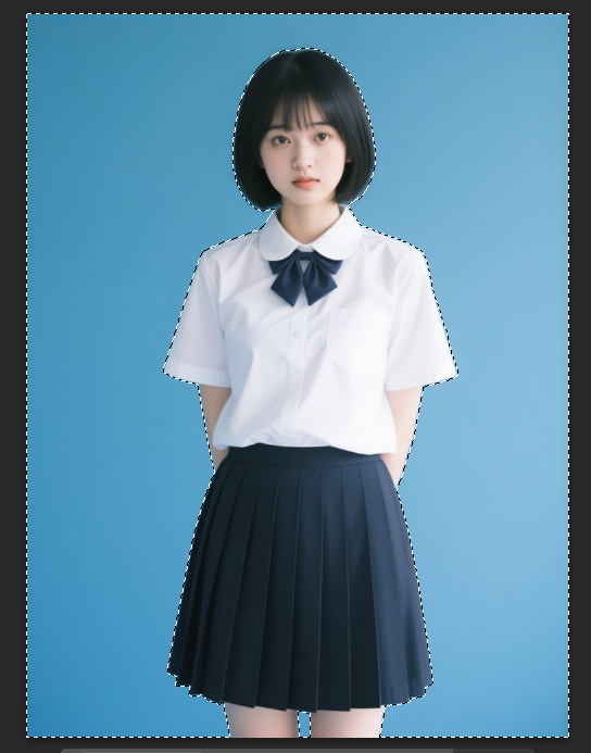 用魔棒工具选择主体