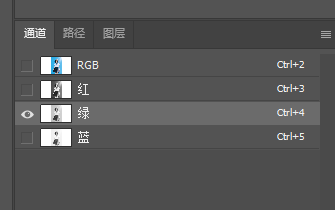 打开PS中的通道面板