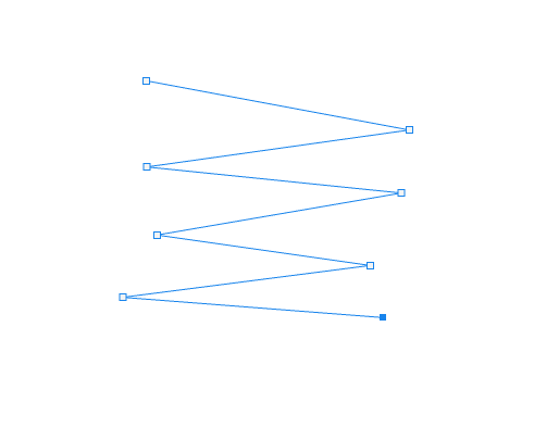 钢笔话折线的方法