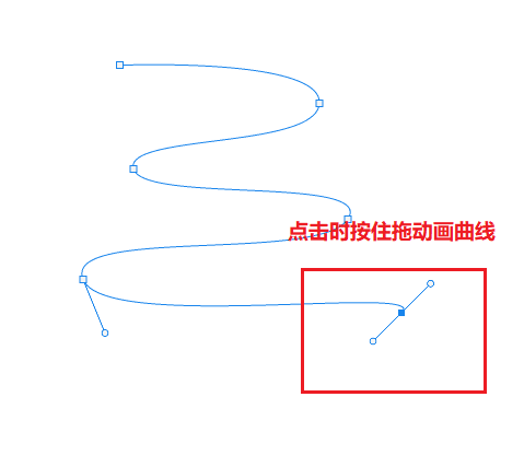 用钢笔工具画曲线方法