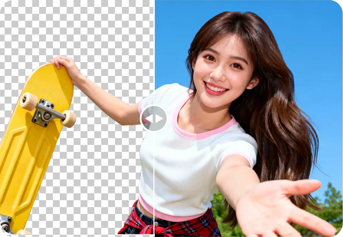 人物照片抠图效果展示