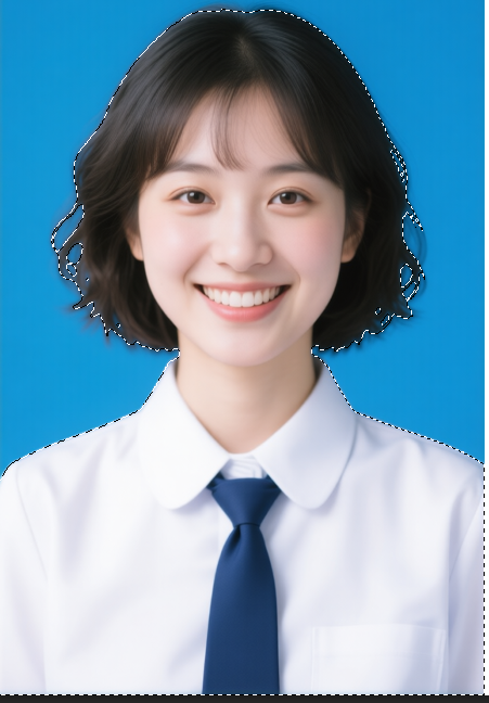 左侧「快速选择工具」，涂抹主体区域