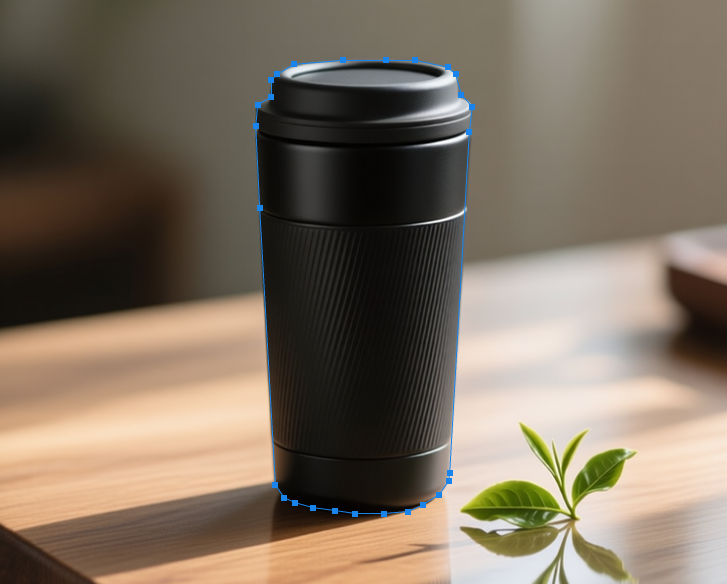 钢笔工具抠出闪屏图