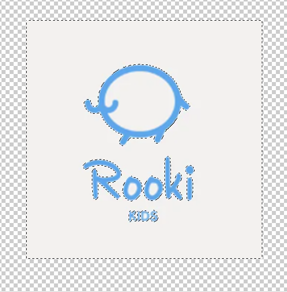 用魔棒工具点击 Logo 的背景部分