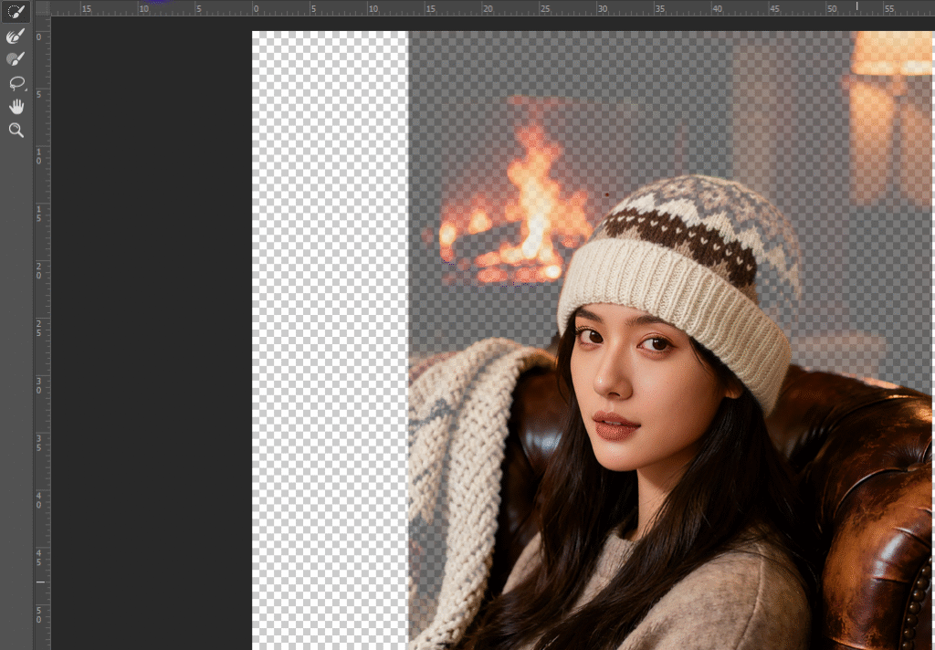 “选择并遮住” 界面