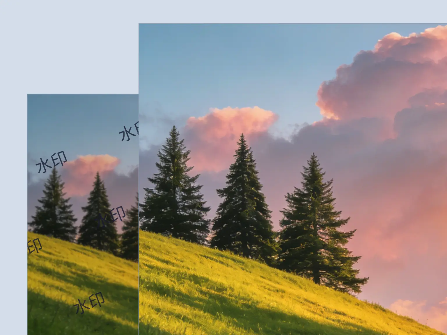 风景图片去水印效果展示