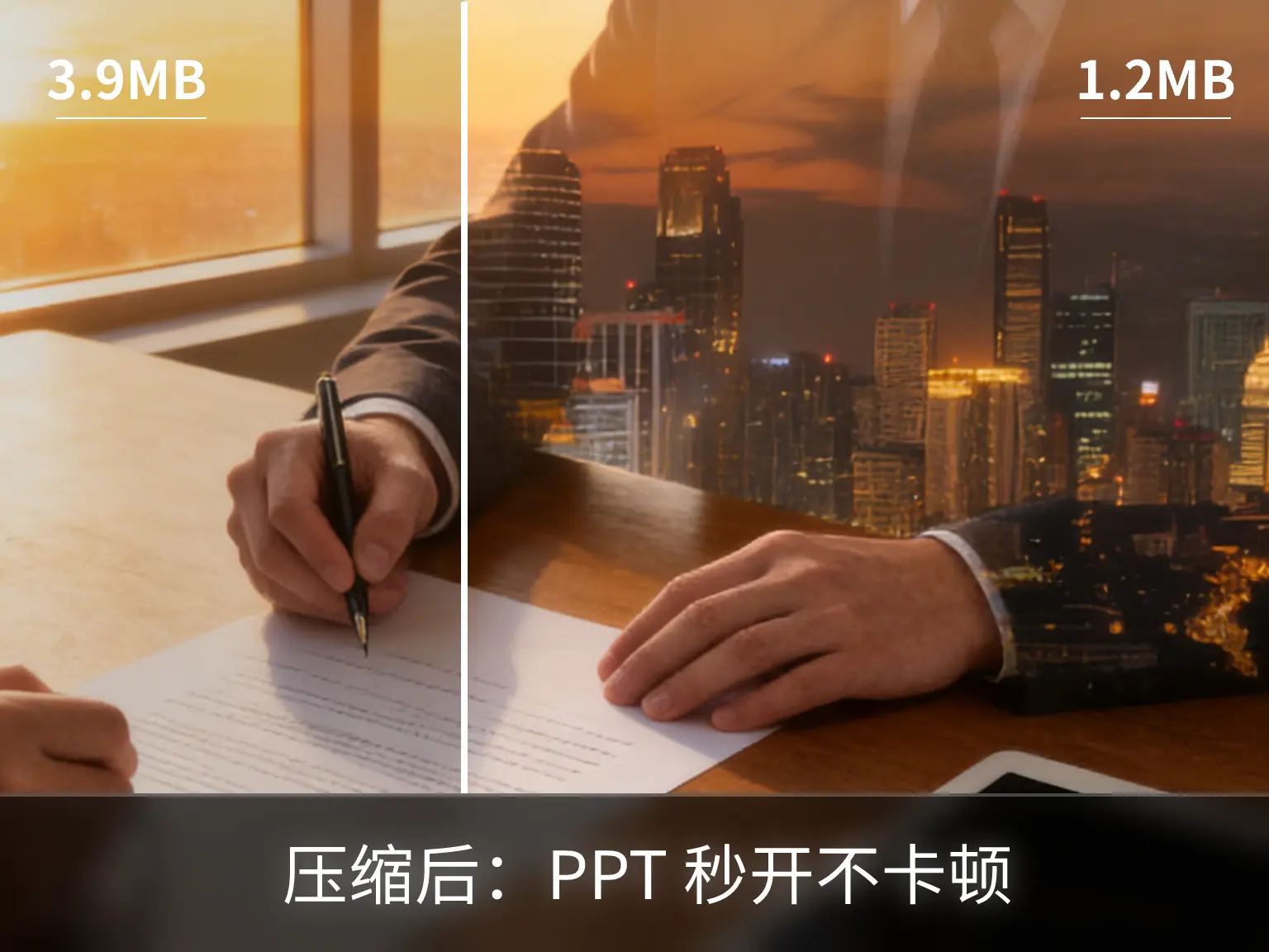 PPT插图压缩效果展示