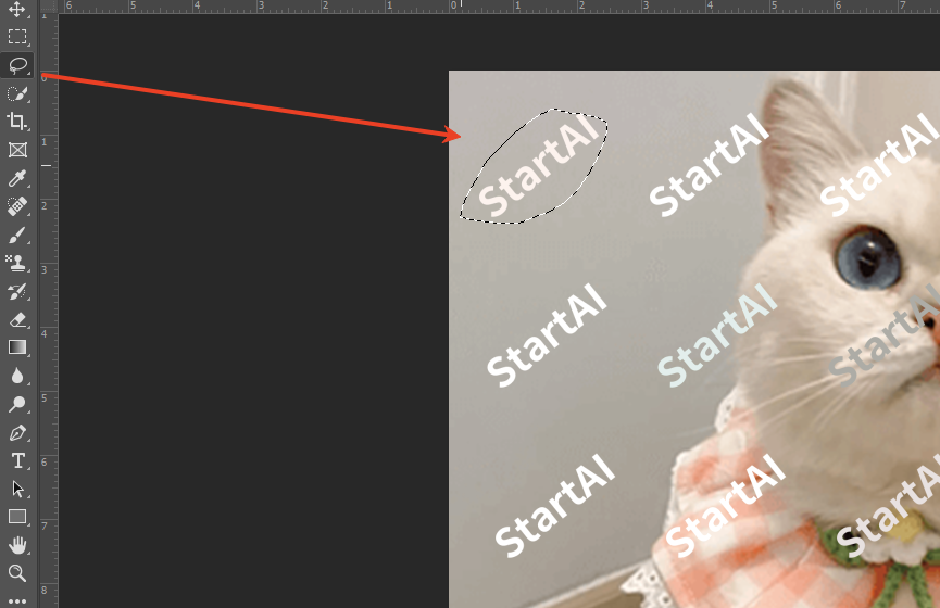 套索工具 + 智能识别填充