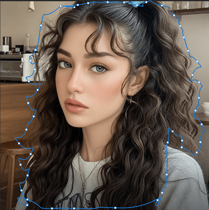 PS钢笔工具抠图锚点