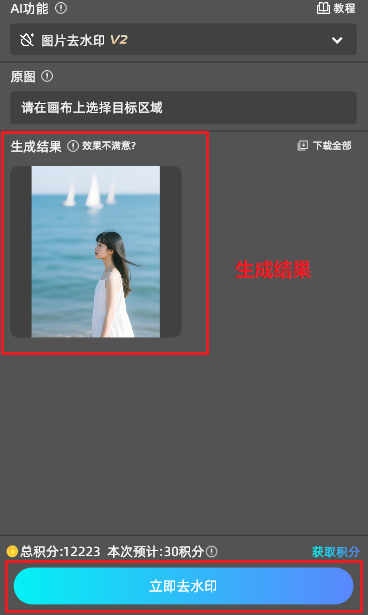 StartAI立即去水印的效果图