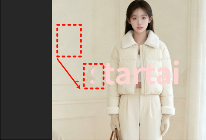 取样干净纹理：这是仿制图章的核心步骤，按住快捷键 Alt（Windows）/Option（Mac），鼠标点击水印周边干净、纹理一致的区域，