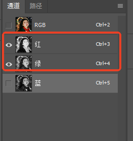 PS通道抠图面板