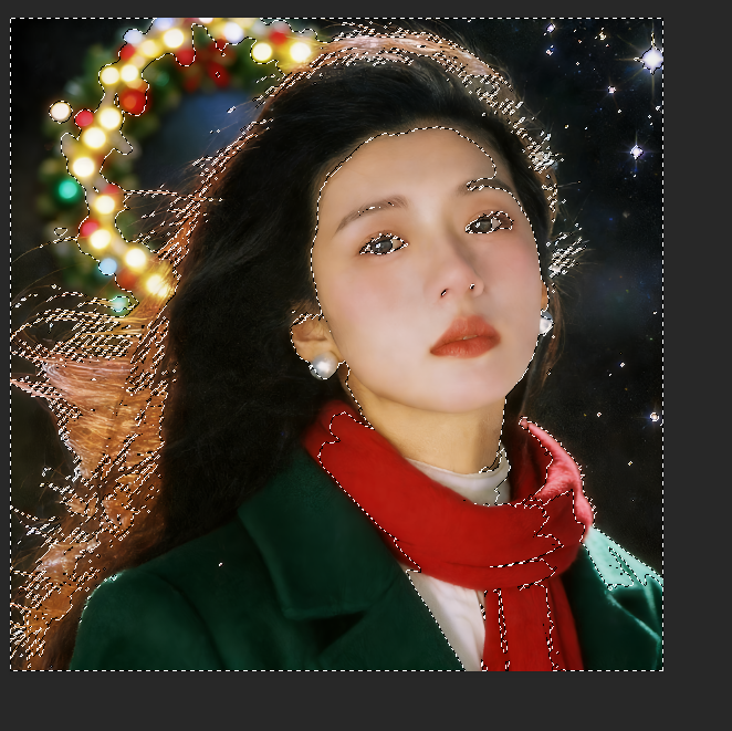 PS通道抠图选区