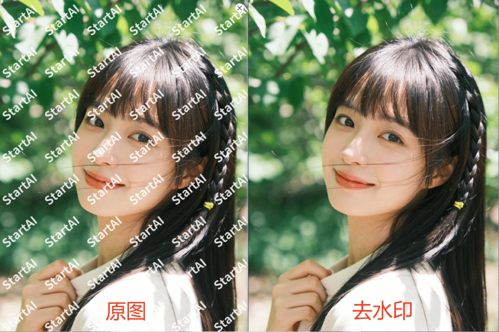 StartAI去除水印功能