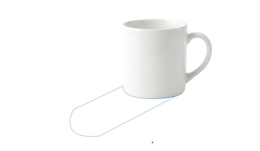 钢笔工具勾勒阴影轮廓