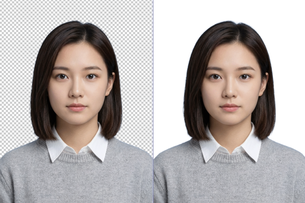 Ps证件照换白底图