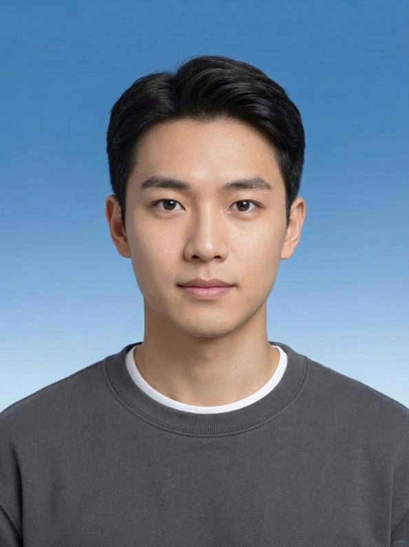 在PS中，打开你需要更换底色的原始证件照