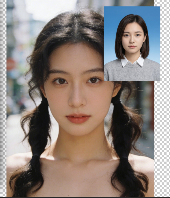 在PS中,同时打开两张图片