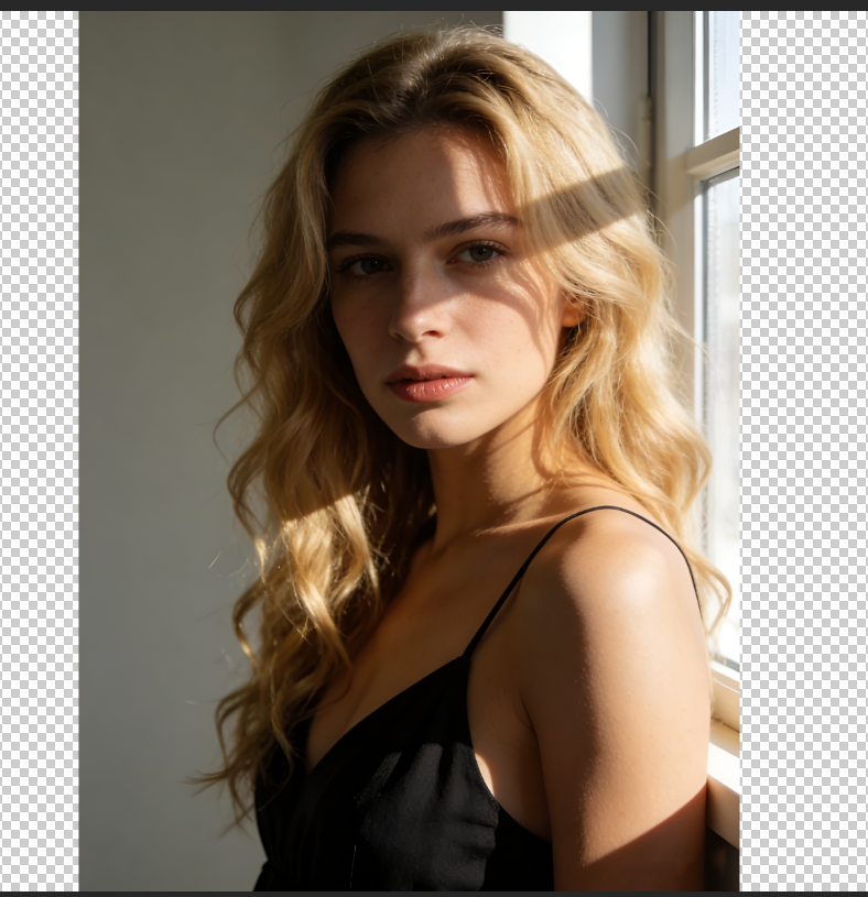 在PS中,打开需要处理的人像照片