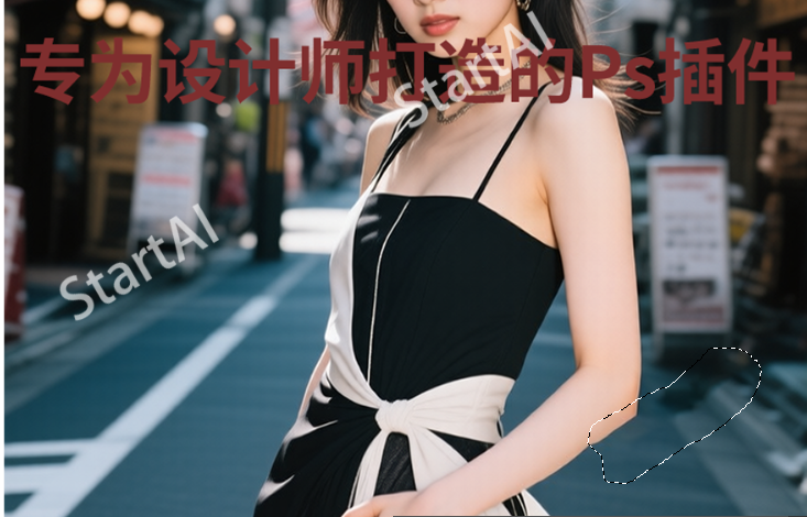 使用PS内容识别填充去水印效果