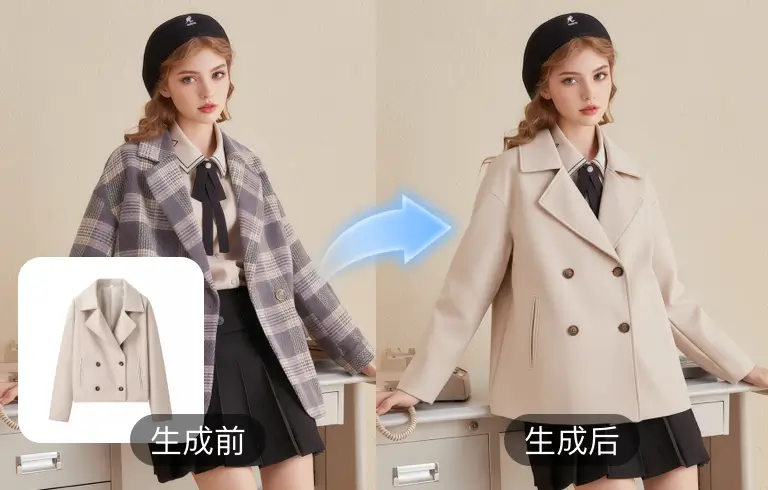 利用Banana修图效果实现服装上身效果