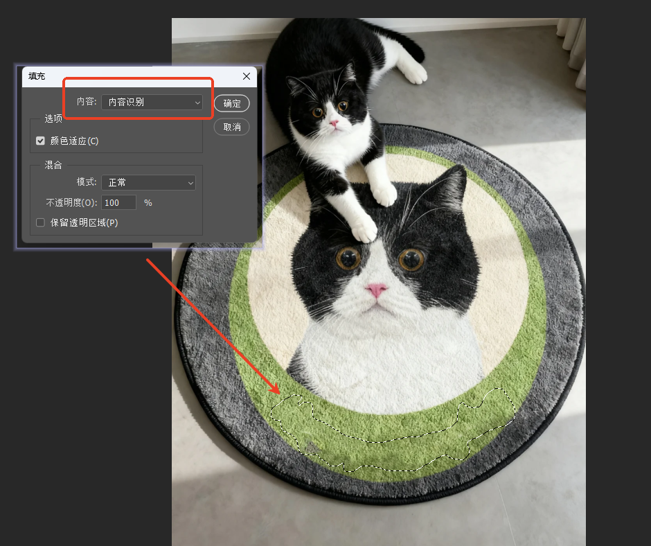 Ps编辑-内容识别填充