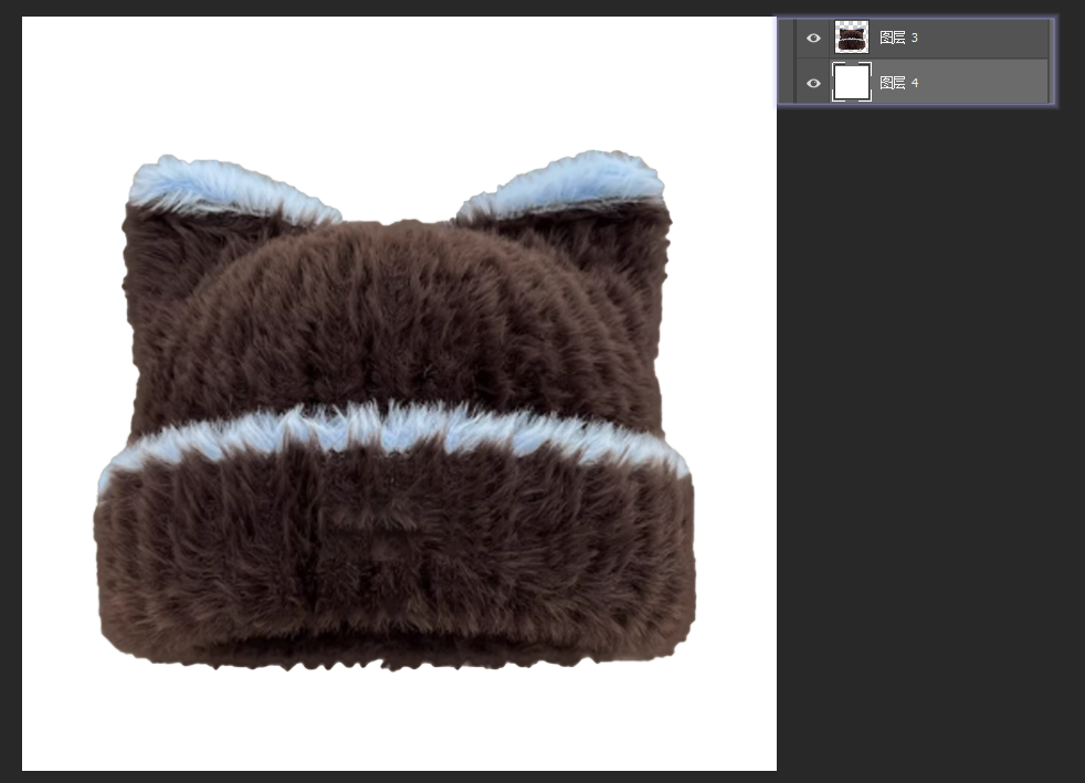 新建白色图层(色值#FFFFFF)置于底层