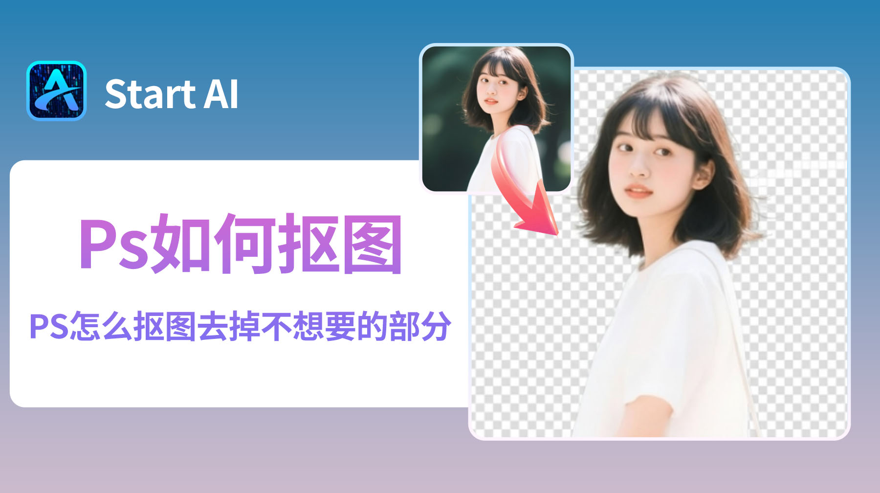 PS如何抠图？PS怎么抠图去掉不想要的部分？