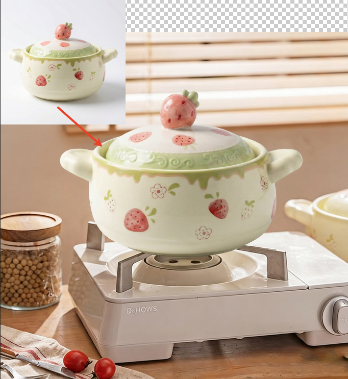 一键生成，查看无缝融合效果